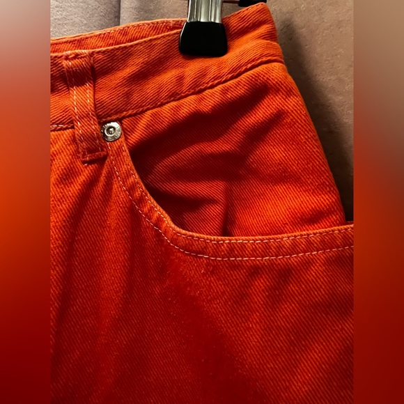Vintage DKNY Orange Jeans Size 6 (equivalent size 0-2) - Picture 7 of 12